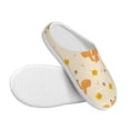 thumbnail image 3 of Lsque Squirrel And Leaves Pattern Womens Comfort Cotton on Scuff With Memory Foam and Anti-skid Sole Slipper-44/45, 3 of 7
