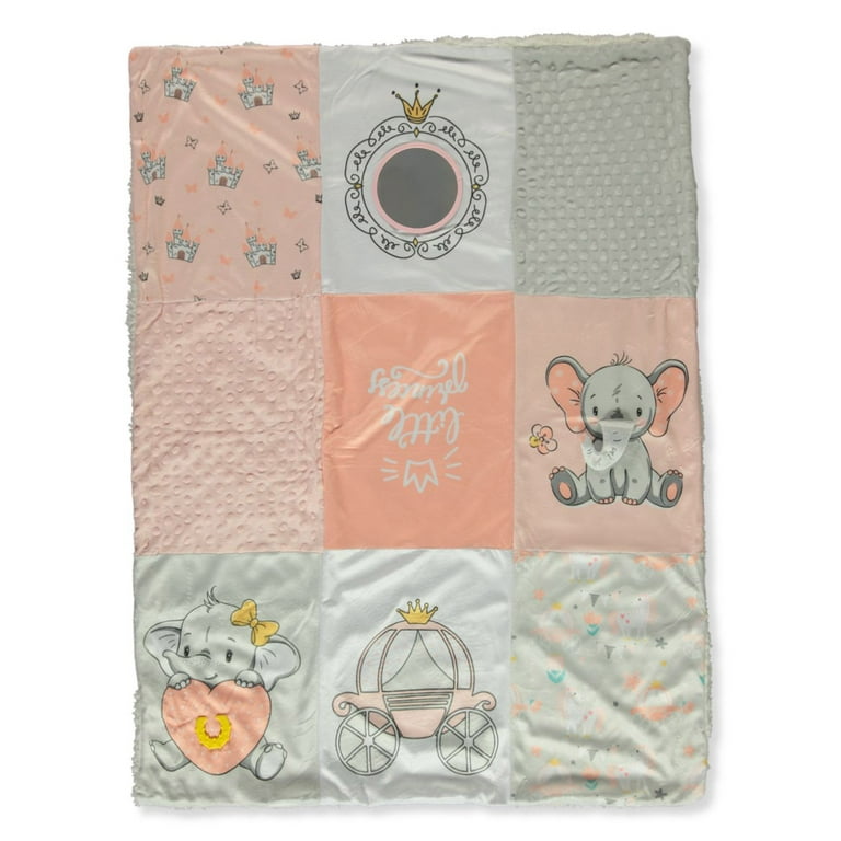 Born Loved Baby Girls Elephant Interactive Blanket pink one size Walmart