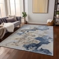 thumbnail image 6 of Addison Rugs Chantille Indoor/Outdoor Transitional Abstract Denim Machine Washable Rectangle Rug, 8' x 10', 6 of 8