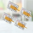 thumbnail image 4 of FRCOLOR depth gauge 4Pcs High Precision Portable Tread Pattern Depth Gauge Height Depth Measure Tool Yellow (0-20MM),2.56"X1.65"X0.2", 4 of 5