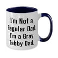 thumbnail image 2 of Unique Gray Tabby Cat Gifts, I'm Not a Regular Dad. I'm a Gray Tabby, Birthday Two Tone 11oz Mug For Gray Tabby Cat from Friends, Cat breeds, Siamese cats, Persian cats, Sphynx cats, 2 of 2