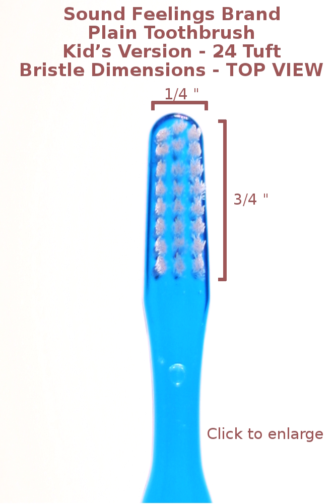 Sound Feelings Toothbrush - SAMPLER, Plain, Basic, Classic, Old-Fashioned 6-Pack