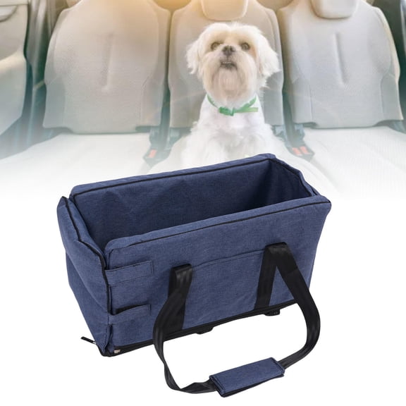 Xirurus Dog Car Seat for Small Dogs, Waterproof Travel Bed Booster with Safety Belt, Portable Washable Pet Carrier
