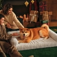 thumbnail image 5 of U By Bedsure Large Orthopedic Dog Bed, Waterproof Egg-Crate Foam Pet Sofa Bed with Bolster Sides, Washable Soft Flannel Cover, Non-Slip Bottom, Cream, 5 of 9