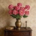 thumbnail image 5 of JHyouerji Artificial Flowers,Hot Pink Artificial Peonies,Silk Peonies Flowers Bouquet for Centerpiece Table Wedding Party Home Decor, 5 of 7