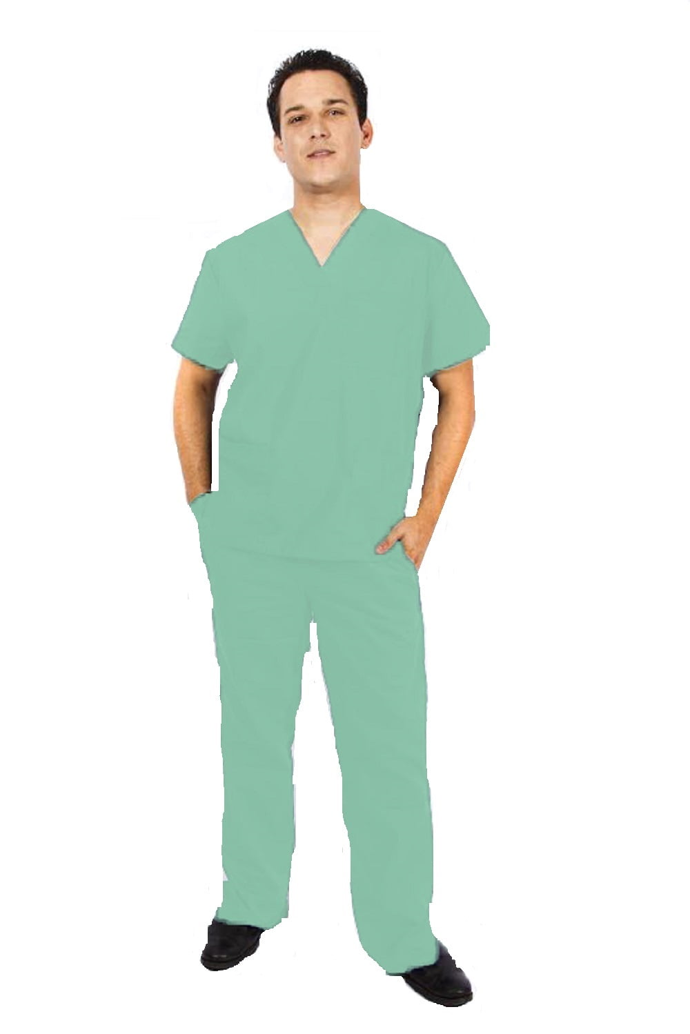 M&M Scrubs M&M SCRUBS Solid Men Scrub Set, Men Medical Uniforms 102