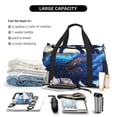 thumbnail image 5 of Fuzoiu Moonlit Blue Wolf Print Travel Duffle Bag,Carry On Tote Bags,Duffel Bag,Sport Gym Bag, Hospital Bag for Labor and Delivery, Overnight Bag,Luggage Bag, 5 of 7