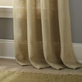 thumbnail image 3 of Nanshing Burlap Solid Color Room Darkening Grommet Top Single Curtain Panel, Tan, 54" x 84", 3 of 5