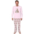 thumbnail image 3 of Cat Christmas Tree Matching Family Pajamas With Dog, Pink Kitty Holiday PJs, Cat Lover Christmas Pajama Set, Plus Sizes, 3 of 7