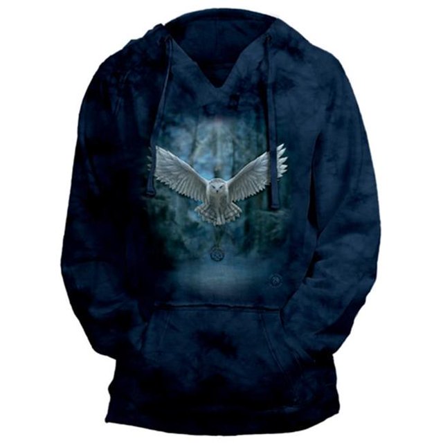 The Mountain 6748934 Blue Awake Your Magic V-Neck Hoodie - 2XL