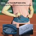 thumbnail image 4 of AONIJIE Running Belt for Men Women, Hands-Free & Lightweight Waist Bag, Night Reflective Design, Blue, 4 of 8