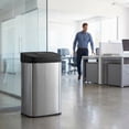 thumbnail image 5 of 22 Gallon Automatic Trash Can, Stainless Steel Garbage Can with Soft Close Lid , Motion Sensor Hands Free Garbage Bin for Kitchen, Living Room, Office, Silver, 5 of 7