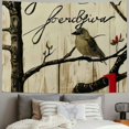thumbnail image 2 of Orinice Tree Bird Message Tapestry Wall Hanging Unique Style Graphic Tapestries Home Wall Decor Art for Living Room Bedroom Apartment Farmhouse Dorm 40x30inch, 2 of 6