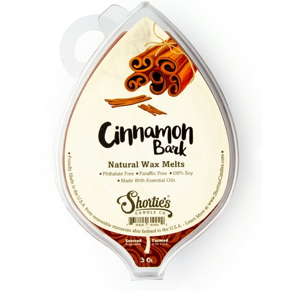 Cinnamon Bark Soy Wax Melts - All Natural   Essential Oils   Phthalate Free - Shortie's Candle Company