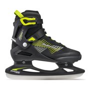 ROLLERBLADE Mens Bladerunner Igniter Black/Lime Ice Skates, Size: 10