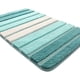 thumbnail image 1 of Alfombra de baño antideslizante, extra suave, lavable a máquina, absorbente de agua, 40 x 60 cm, verde, 1 of 5