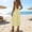 Yellow, variant on RYDCOT Women's Loose Casual Crew Neck Sleeveless Jumpsuits Adjustable Spaghetti Straps Capri Pants Overalls with Pockets Yellow