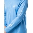 thumbnail image 4 of GH by Guy Harvey Men's Long Sleeve Performance Saltwater Fishing Shirt, Bonnie Blue, 2XL, 4 of 5