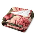thumbnail image 3 of Vintage Elegant Popular Rose Floral Blanket Vintage Floral with Victorian Bouquet of Flowers on Garden Roses Plush Throw Fleece Blanket 50"x60" Blanket Super Soft Cozy Couch Sofa Throw Blanket, 3 of 6