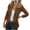 Brown, variant on Casual Blazer for Women Casual Plain One Button Blazer Jacket Notched Long Sleeve Suit Coat Regular Fit Work Office Business Formal Suit Jackets Ladies Autumn Winter Outwear