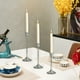 thumbnail image 4 of Juego de candelabros de hierro forjado de 3 • Candelabros de aleación de aluminio y metal • Plata, negro, rosa dorado, amarillo • 8,66x8,27x2,76 pulgadas • Decoración navideña para bodas de la cena, 4 of 6