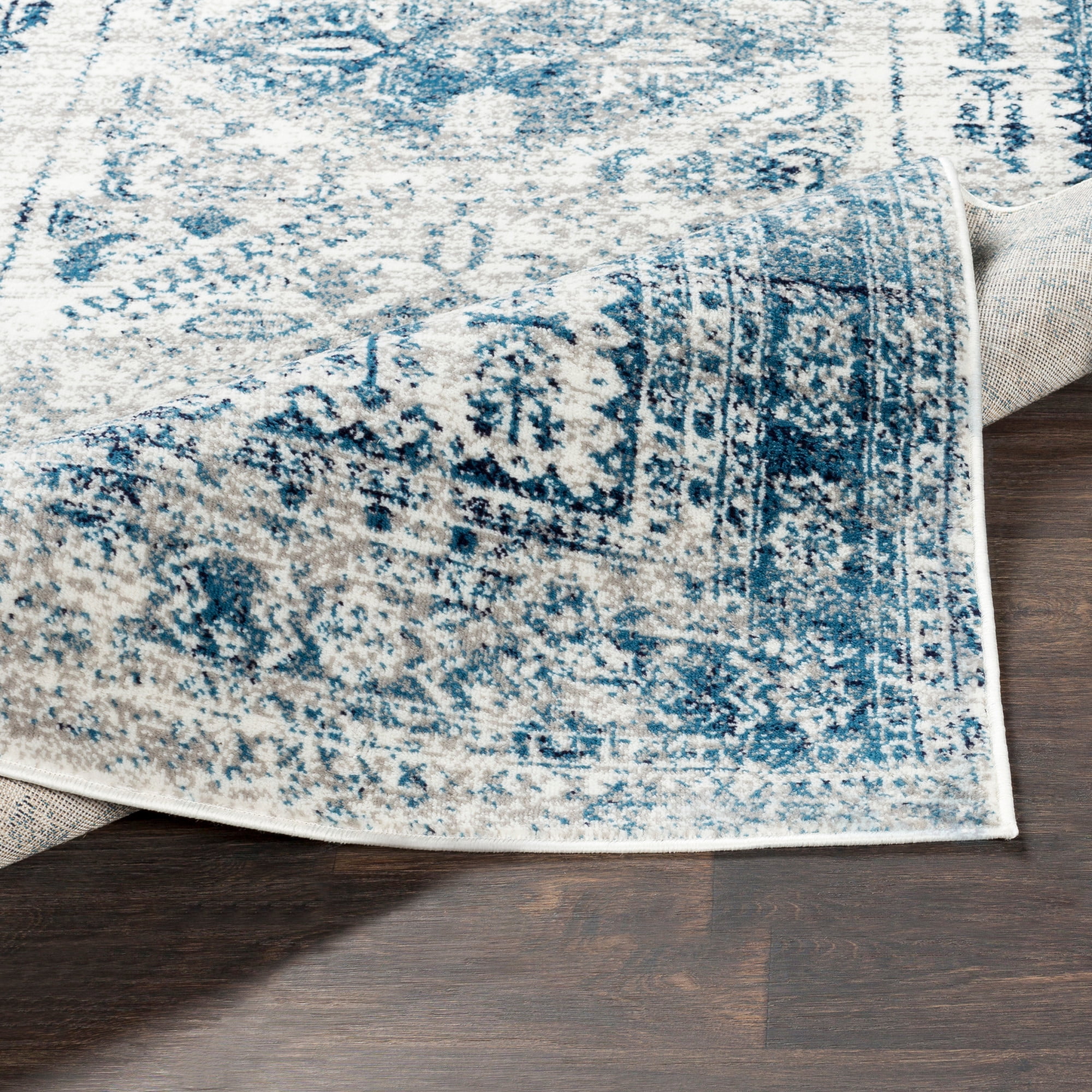 Artistic Weavers  Blue/White 10' x 14' Traditional Rectangle Area Rug