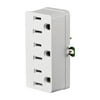 Leviton Grounded 3 outlets Outlet Adapter 1 pk