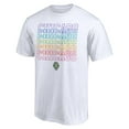 thumbnail image 2 of Unisex White Chicago Sky Wordmark Pride T-Shirt, 2 of 3