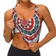 thumbnail image 3 of Fotbe Round Design Sujetador Deportivo Largo sin Aros para Mujer con Almohadillas y Soporte Medio, Transpirable y Absorbente, Camiseta Tipo Chaleco o Tank Top-Large, 3 of 8