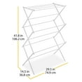 thumbnail image 2 of Whitmor 3-Tier Folding Metal Drying Rack, White, 2 of 9