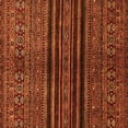 thumbnail image 1 of Ahgly Company Indoor Square Abstract Orange Modern Area Rugs, 4' Square, 1 of 4