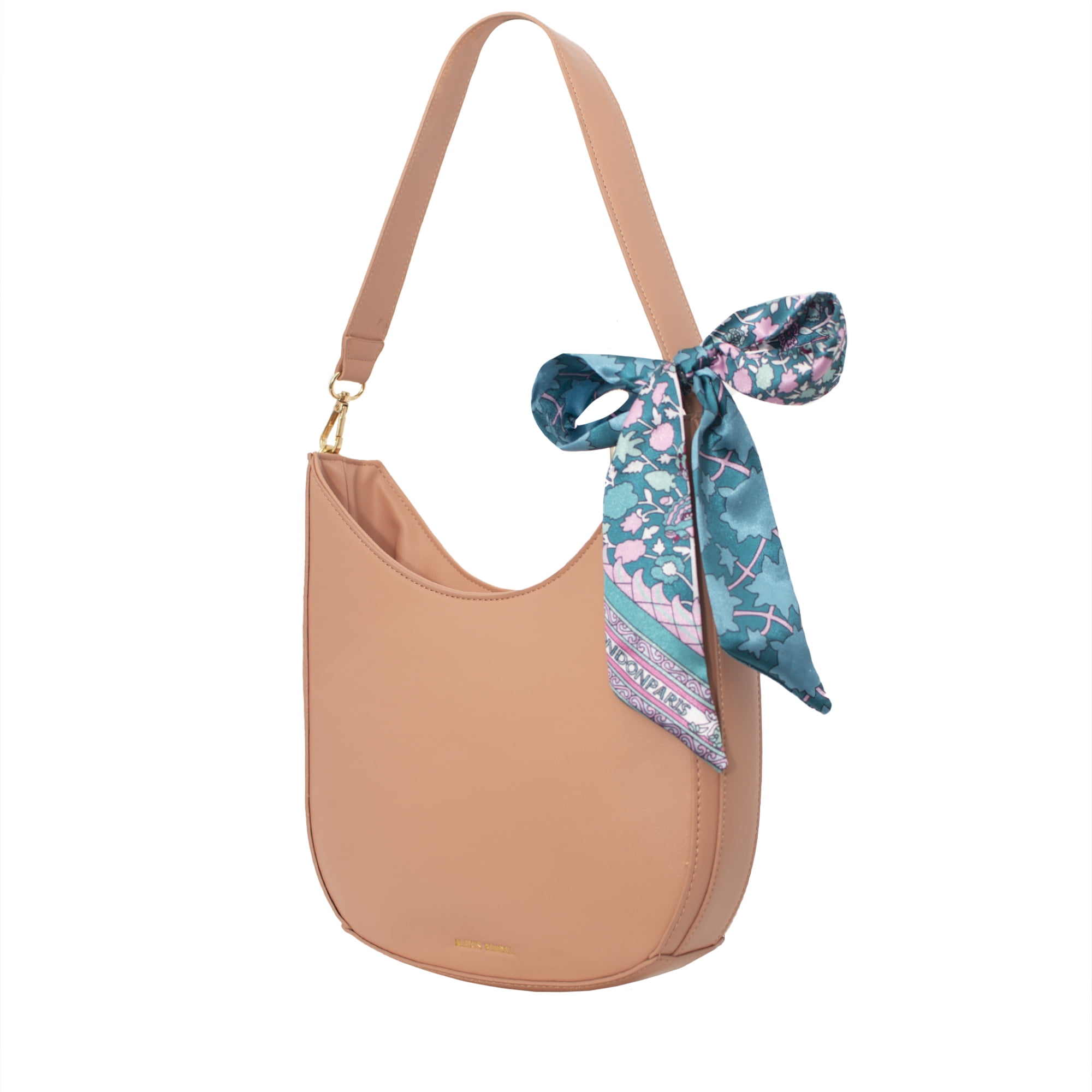 Alexis Bendel Hobo Bags for Women Vegan Leather Everyday Handbag withScarf & Strap