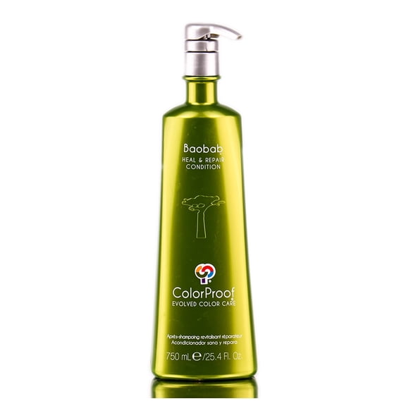 Size : 25.4 oz , ColorProof Baobab Heal & Repair Condition, hair scalp beauty - Pack of 1 w/ SLEEKSHOP 3-in-1 Comb-Brush