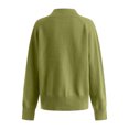 thumbnail image 6 of vigerkar Sweaters Women Polo Collared Knit Long Sleeve Pullover | Soft Lightweight Cozy Feel, Winter Dressy (Green, S), 6 of 7