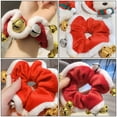 thumbnail image 5 of PENIKOKO Red Fabric Hair Tie for Women, Stylish Holiday Hairband Accessory, Comfortable and Hairband, 5 of 7