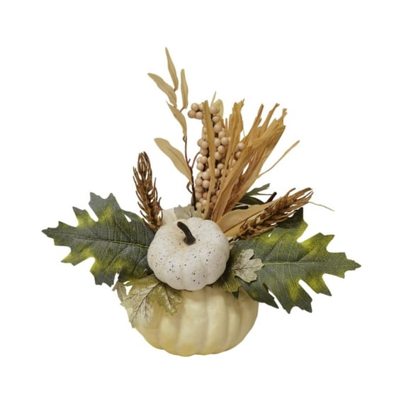 Adorno de maceta de calabaza artificial, decoración de maceta de calabaza, decoración de , decoración de Halloween para dormitorio, chimenea,