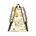 thumbnail image 3 of Balery Farm Bee Cute Honey Vintage Canvas Backpack for Men and Women - Large Capacity, Durable Travel Laptop Bag for School, Work, Hiking, and Outdoor Activities, 3 of 7