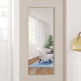 thumbnail image 3 of NeuType Gold Floor Mirror with Stand Large Full Length Mirror Modern Wall Mounted Mirror 43"x16", 3 of 8
