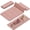 Pink, variant on Lamei Foldable Yoga Mat, 31" Extra Wide Non-Slip Exercise Mats for Home Workout, 75" Long, 8mm Thick,Lightweight Travel, Quick Unfold/Fold, Flat Lay No Curl(Beige)