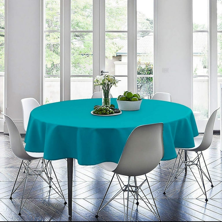 ZALXOZYL Marine Life Circular Tablecloth 60 Inch Tear Proof