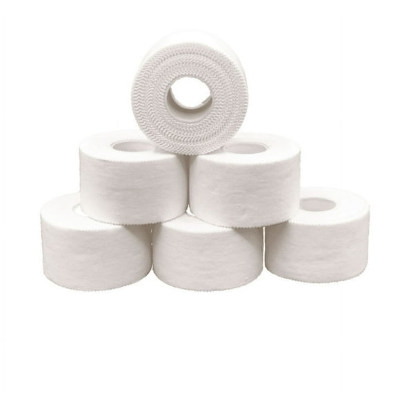 White Athletic Tape Easy To Tear with No Sticky Residue - Used As: Ankle Tape, Climbing Tape, Boxing Tape - Sports Tape Athletic