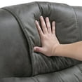 thumbnail image 3 of Lexicon Oberon Microfiber Reclining Chair in Dark Gray, 3 of 14