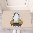 thumbnail image 2 of Halloween Front Door Mat,Non-Slip Doormat Low-Profile Door Mat 17x30 Inch Evil Pumpkin Ghost Floor Mats for Outdoor Entrance Entry Entryway, 2 of 6
