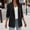 Black, variant on laqbezok Women's Jacket, Lapel Neck Roll Up Sleeve, Blazer Jacket for Women, Army Green L