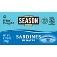 thumbnail image 6 of (12 pack) Season Sardines in Water, Salt Added, 4.375 oz Can, 6 of 7