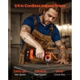 thumbnail image 3 of VEVOR Ensemble Combo d'Outils 20V Sans Balais Ensemble Combo d'Outils Électriques Sans Fil 5-Outils avec Batteries, 3 of 9
