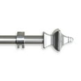 thumbnail image 3 of Central Design Products Steel 0.63" Modern Single Curtain Rod, Silver, 3 of 3