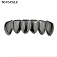 thumbnail image 1 of Gold Silver Plated HIP HOP Tooth Grillz Top&amp; Bootom Groll Set With Silicone Vampire Teeth Best Gift ForChristmas BLD, 1 of 7