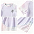 thumbnail image 4 of Gyujnb Kids Athletic 2 Piece Set Breathable Mesh Short Sleeve T-Shirt and Shorts Summer Activewear Outfit,7-8 Years, 4 of 4