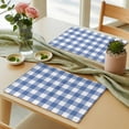 thumbnail image 3 of Buffalo Plaid Blue Check Placemats Set of 6 Farmhouse Style Place Mats Table Mats Kitchen Dining Home Outdoor Party Table Decoration, 3 of 9